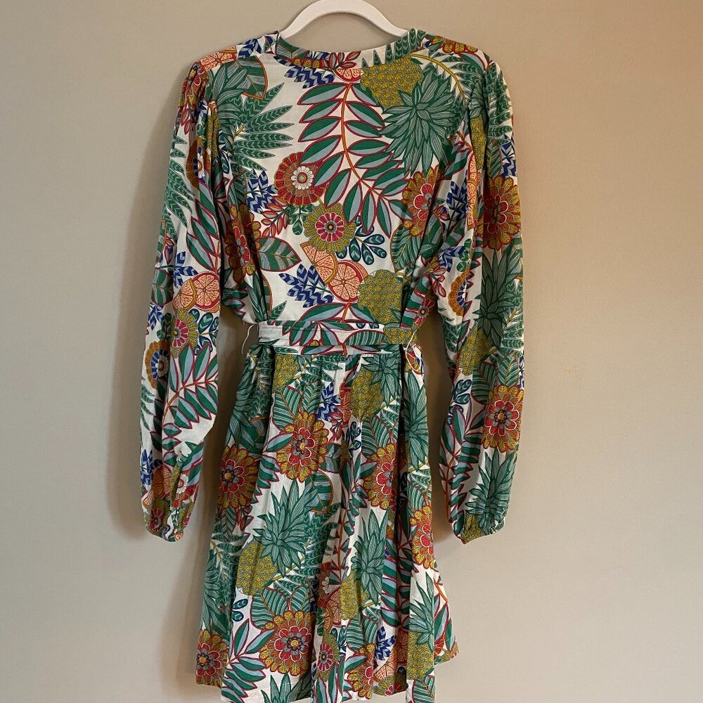 Boden Notch Neck Cotton Dress in Playful Print - Picture 3 of 9